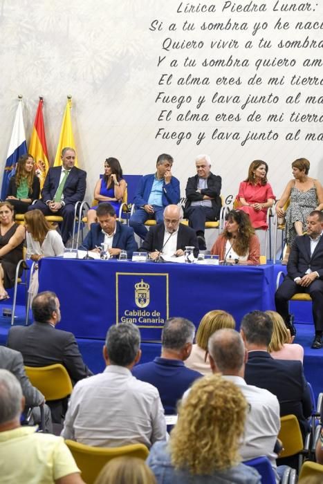 CANARIA. CABILDO INSULAR. LAS PALMAS DE GRAN CANARIA. Firma del pacto de Gobierno del Cabildo de Gran Canaria y presentación de las líneas estratégicas de trabajo. Fotos: Juan Castro  | 26/07/2019 | Fotógrafo: Juan Carlos Castro