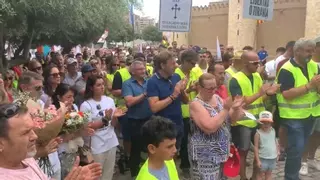 Así ha sido el emotivo homenaje al agricultor David Lafoz, símbolo de protestas del campo en Aragón