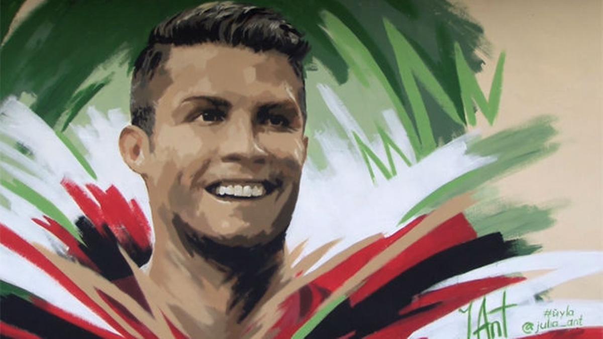 El muro de Cristiano Ronaldo