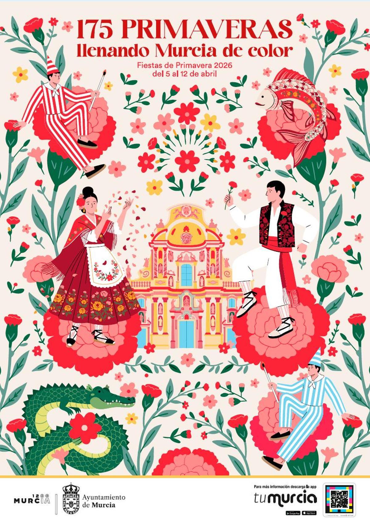 Cartel publicitario para las Fiestas de Primavera de 2026.