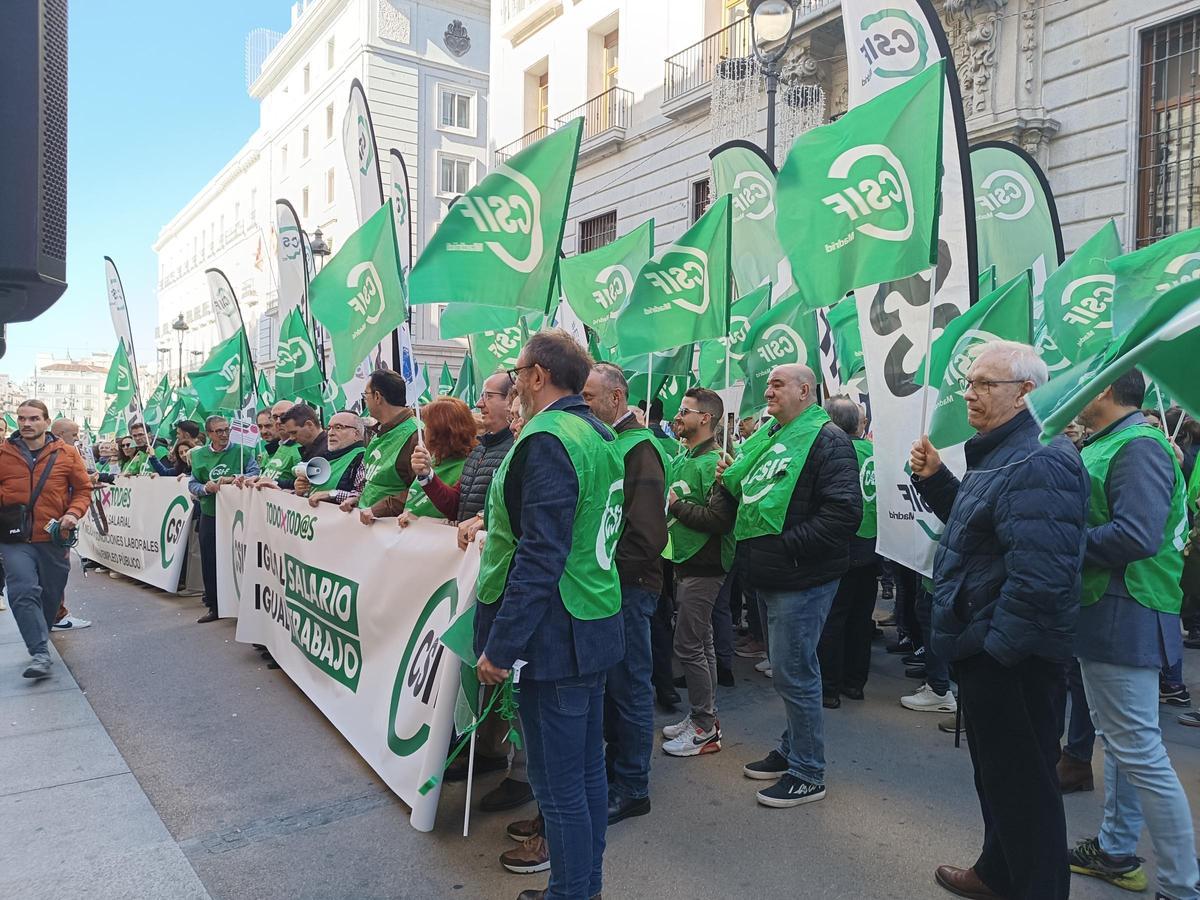 Imagen de archivo de manifestación de CSIF
