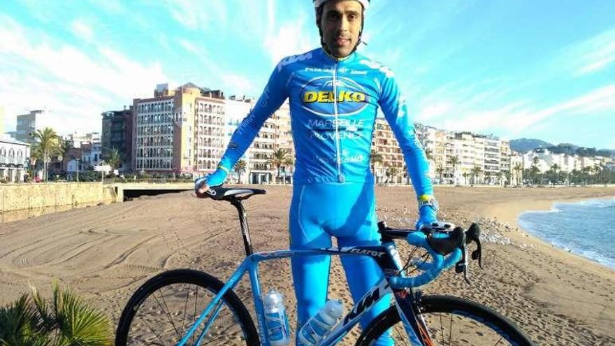 El ciclista moañés Delio Fernández del Delko Marseille.