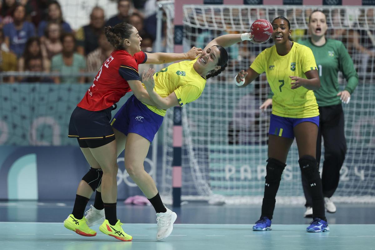Balonmano femenino España vs. Brasil
