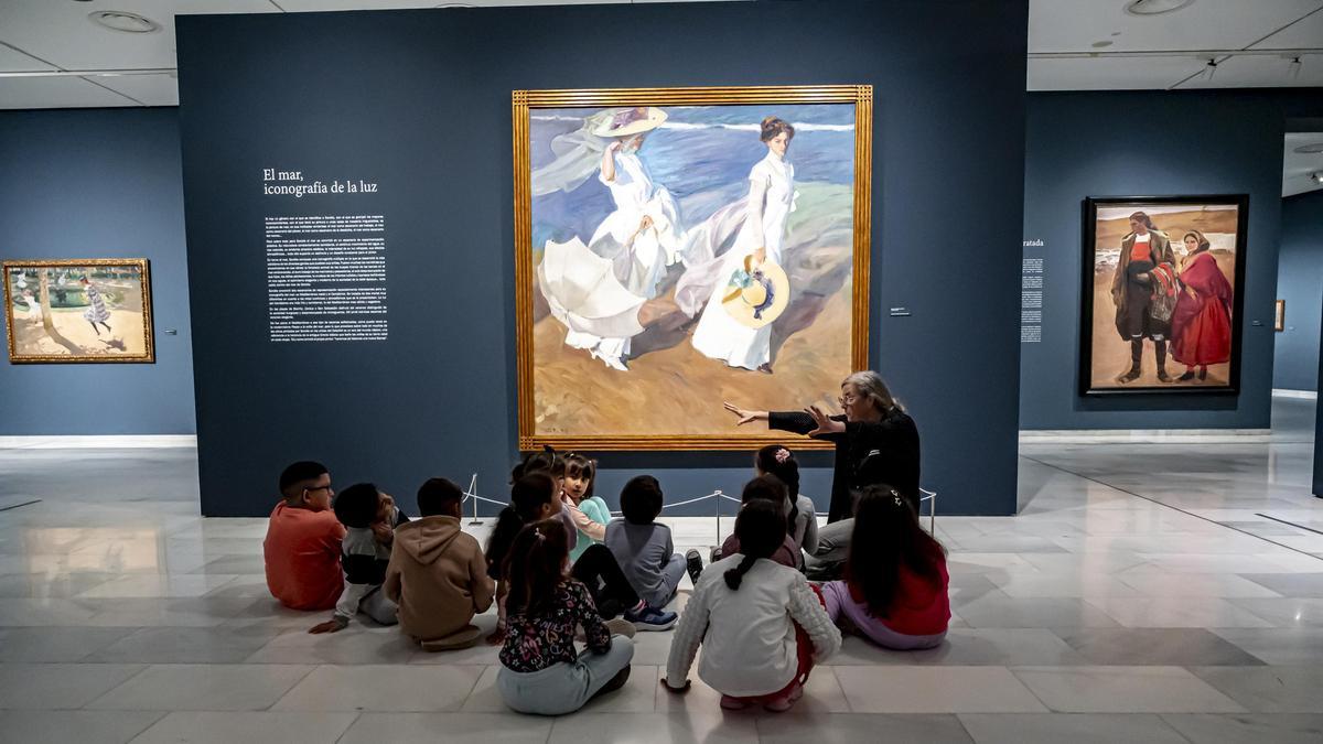 Talleres escolares en la Fundación Bancaja sobre 'Sorolla. Obras maestras del Museo Sorolla'