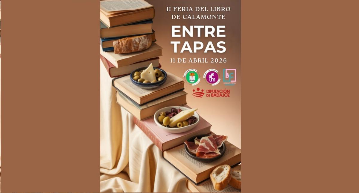 Cartel de la Feria del Libro de Calamonte.