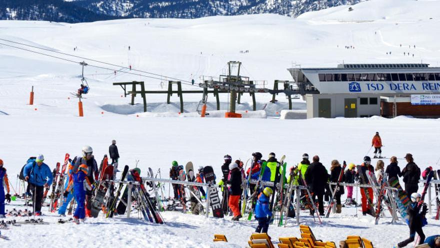 Vista de l&#039;estació de Baqueira Beret