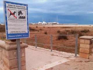 Comienzan las medidas de protección en la playa de Ribes Roges para preservar el sendero Camanegre