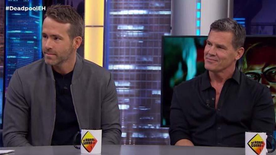 Ryan Reynolds y Josh Brolin en &#039;El Hormiguero&#039;.