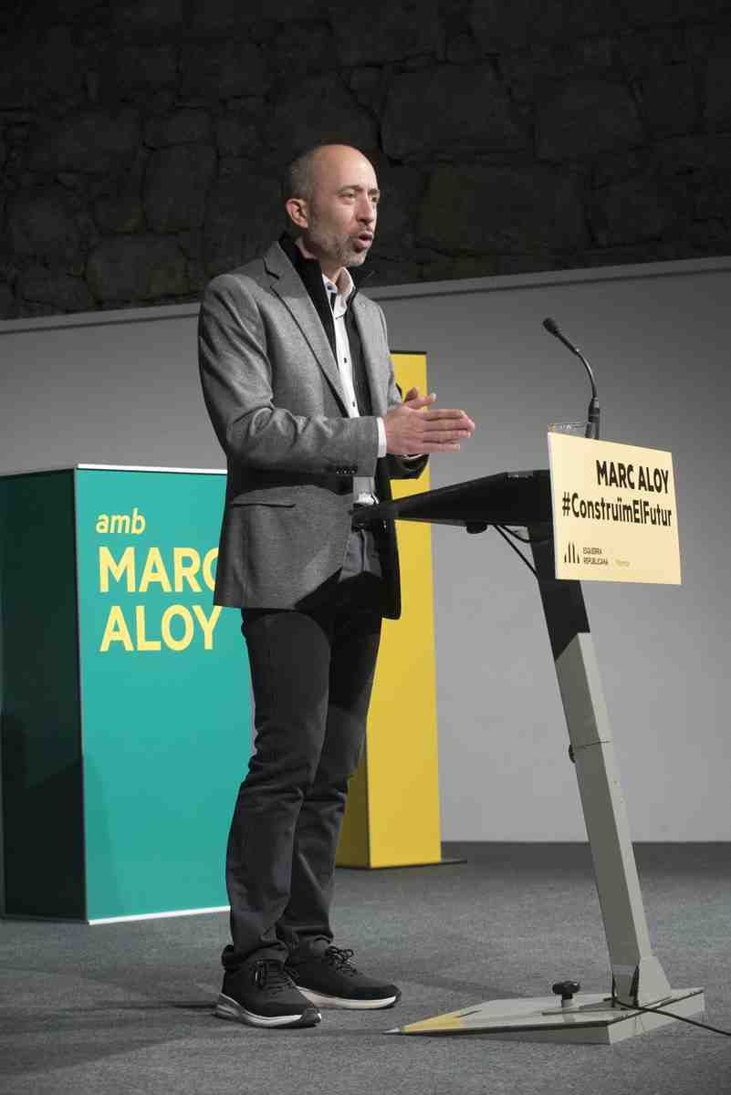 Acte de presentació de l'alcaldable per ERC a Manresa, Marc Aloy