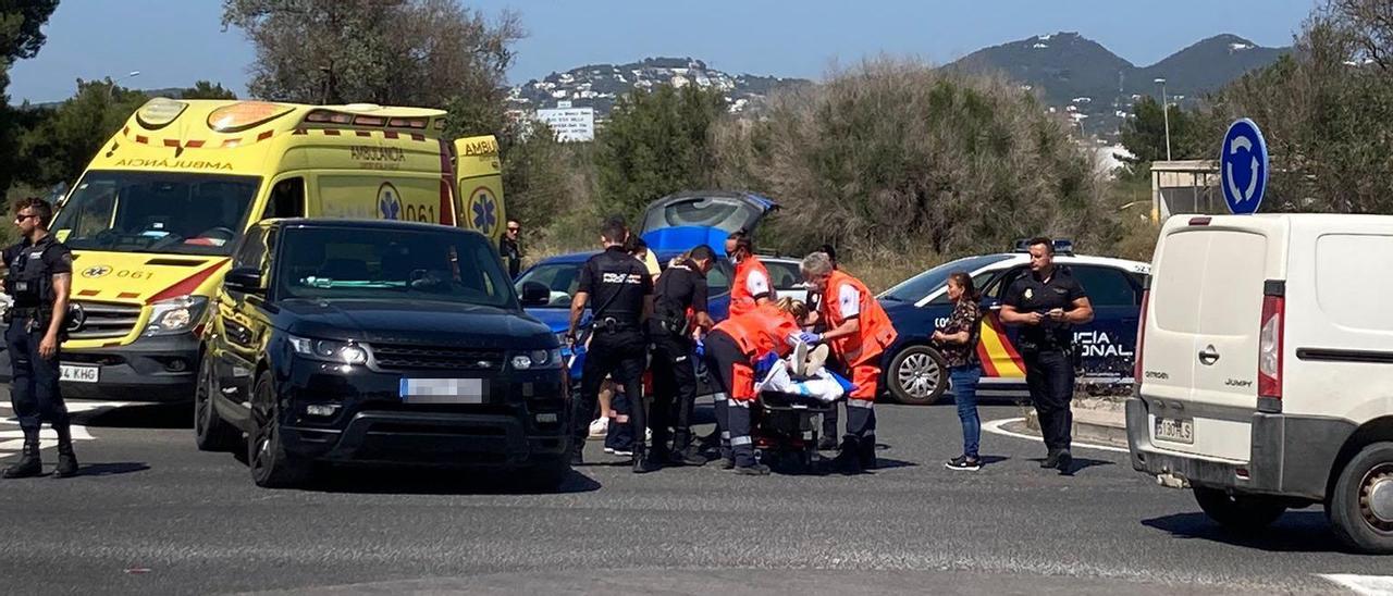 Dos heridos en un accidente en Ibiza