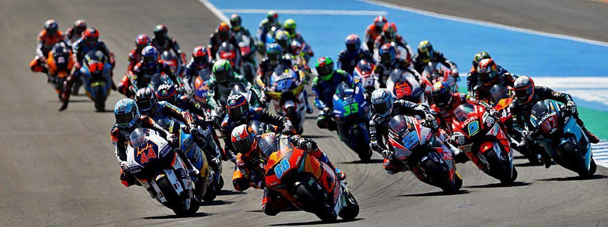 Una de las carreras de Moto2 de 2020