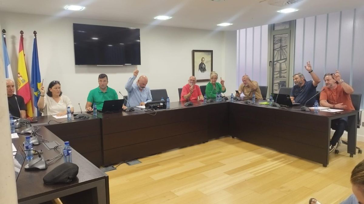 Votación en el pleno de Ribadesella