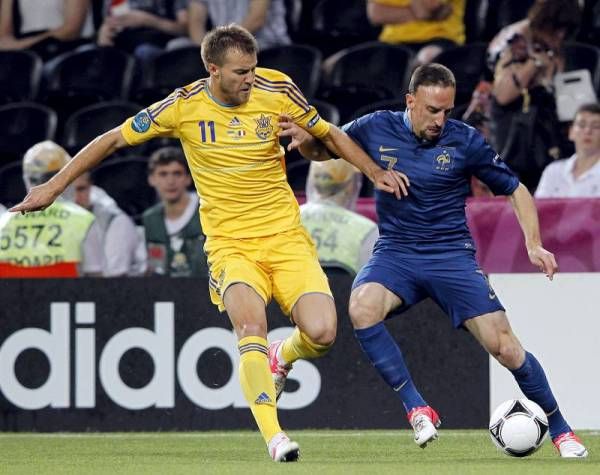 El partido Ucrania 0 - Francia 2, en imágenes