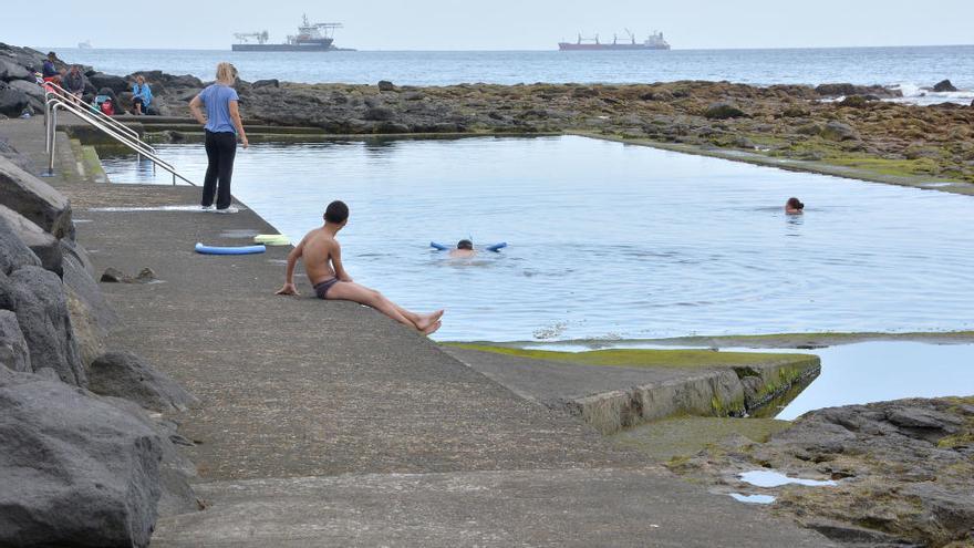 Una de las piscinas de La Laja.