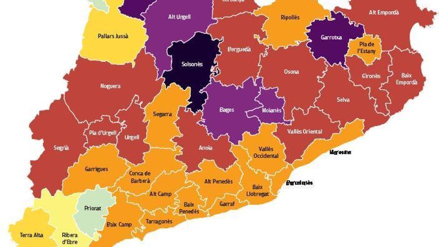 El Solsonès encadena una setmana liderant el risc de rebrot