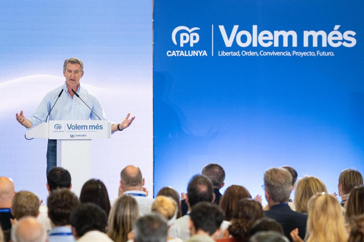 El presidente del PP, Alberto Núñez Feijóo.
