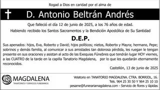 D. Antonio Beltrán Andrés