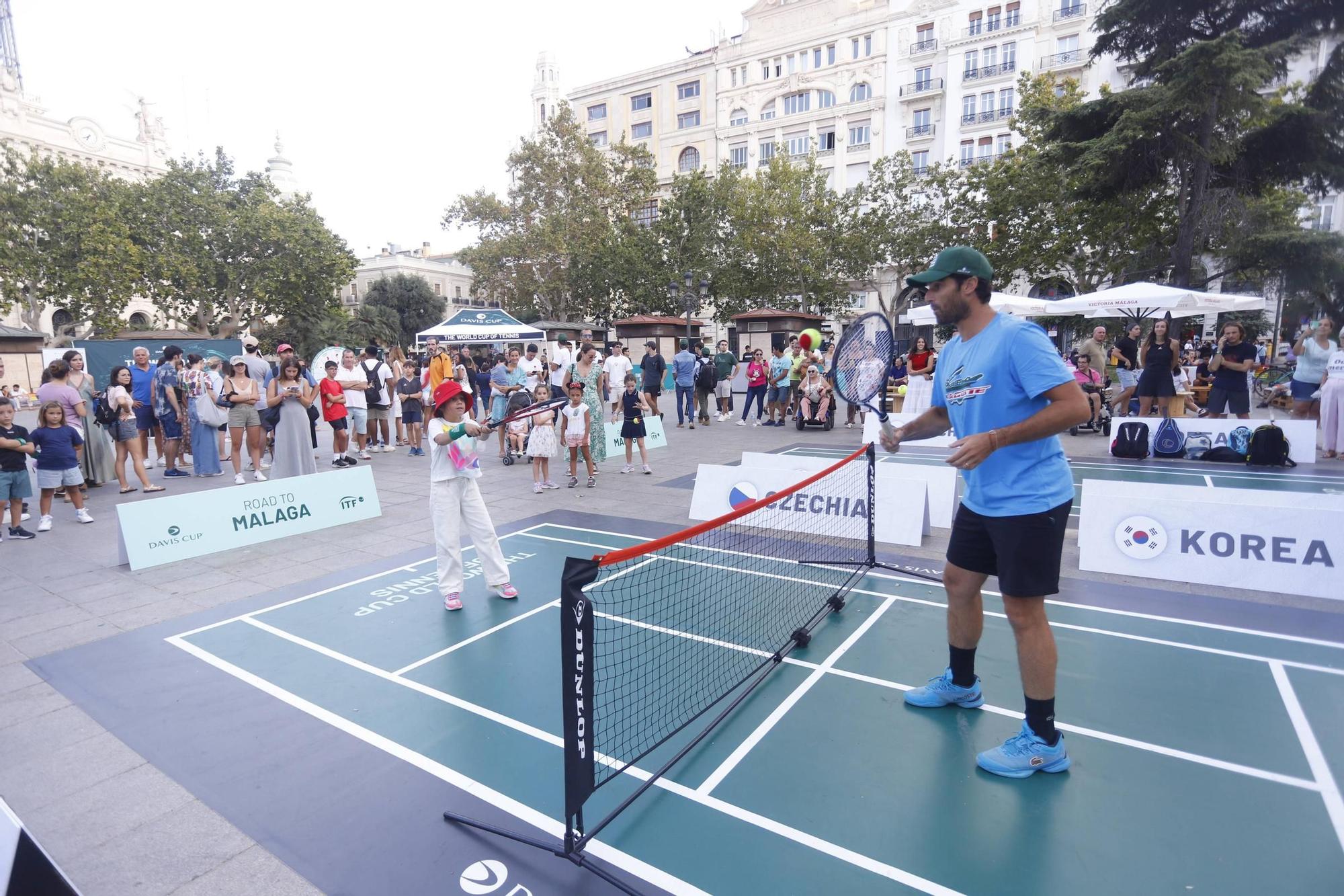 Fiesta del tenis en València por la Copa Davis