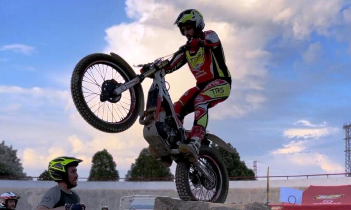 Un participante, en el Trial de Posadas.