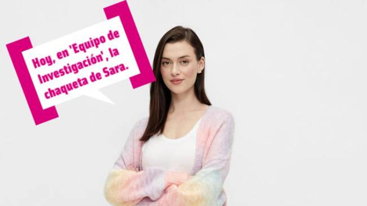 Chaqueta arcoíris de Pieces como la de Sara Carbonero