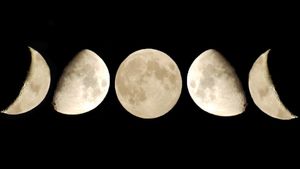 Montaje de ls fases de la luna