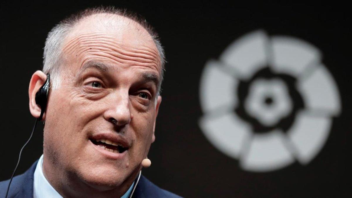 El presidente de LaLiga, Javier Tebas