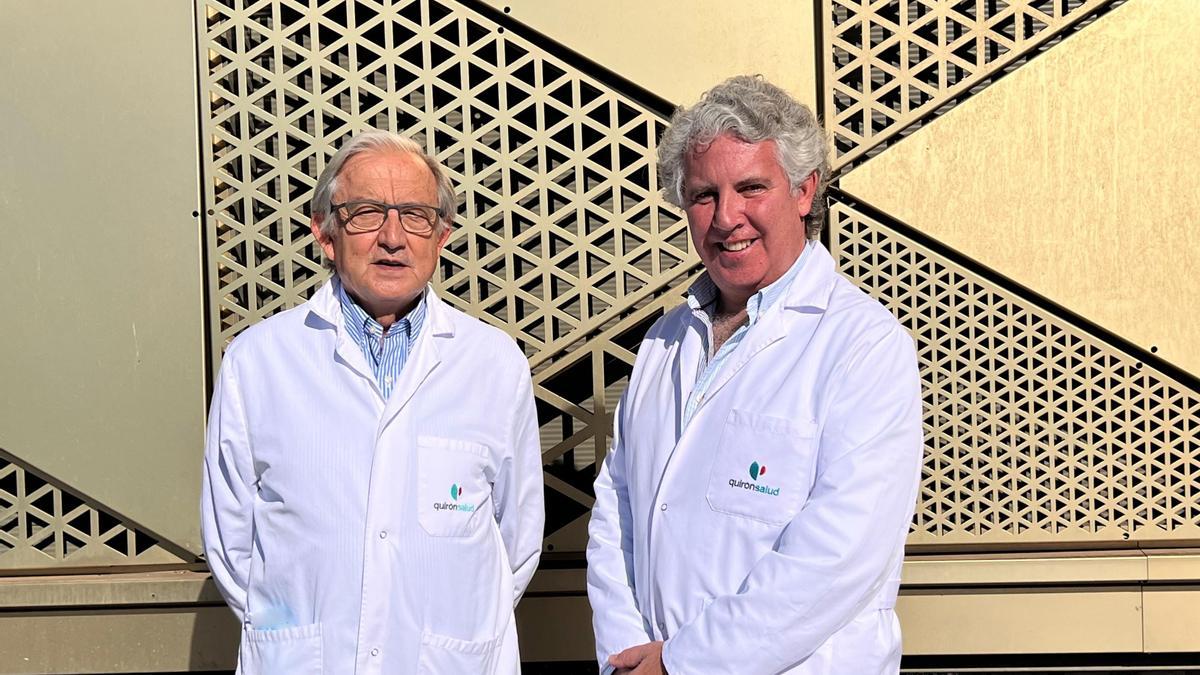 En la foto, los doctores Gómez Vázquez y Palomares.