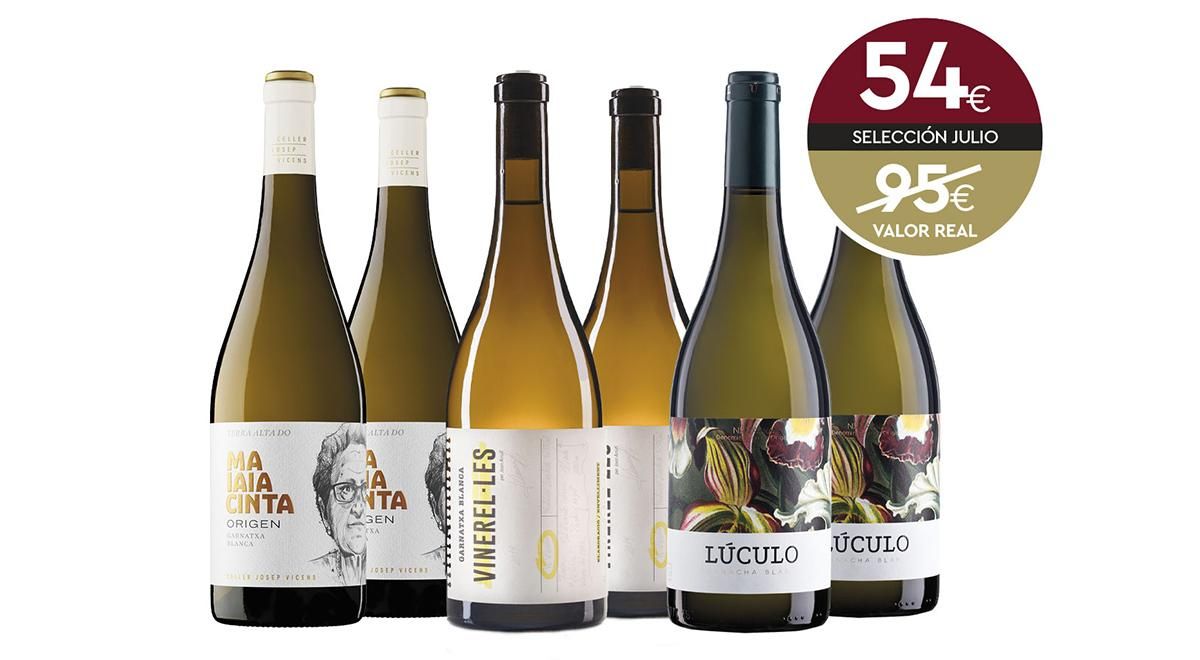 Selección de vinos de julio de garnacha blanca, elegante, vibrante y única