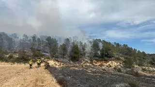 Aragón activa el plan de emergencia de protección civil por el incendio originado en Batea