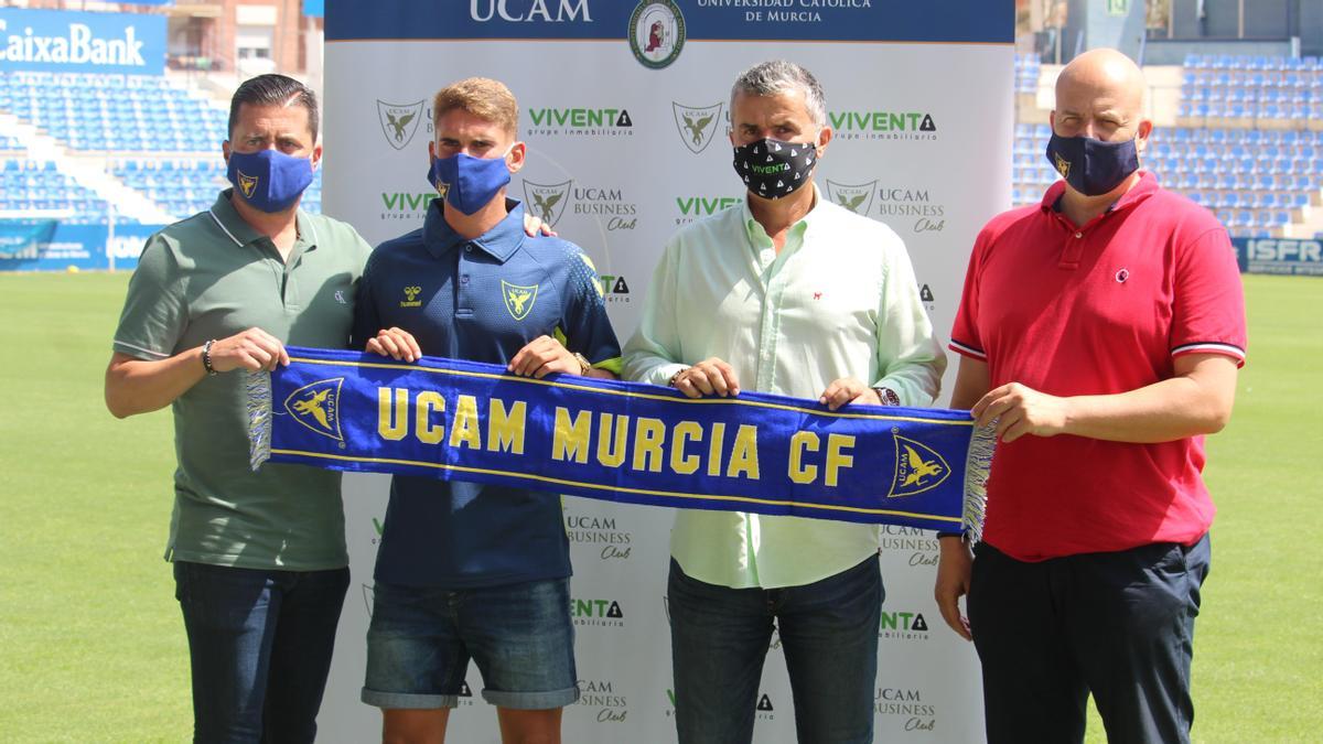 Josema Raigal, en su presentación con el UCAM Murcia