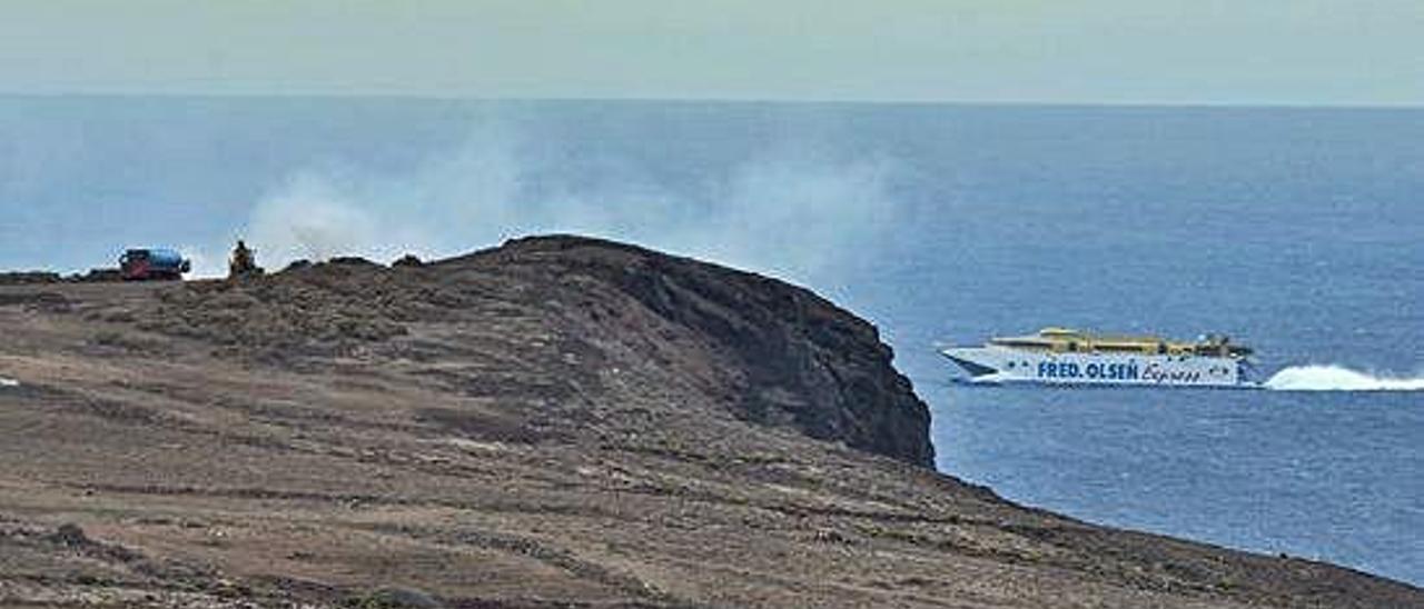 Una vista panorámica de la costa de Botija, en las inmediciones de la playa de Sardina de Gáldar.