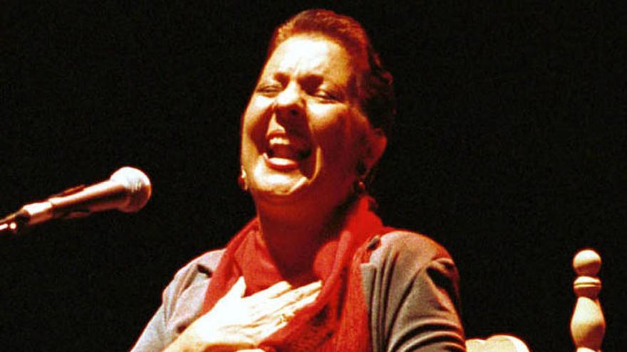 Una actuación de Carmen Linares en Málaga.