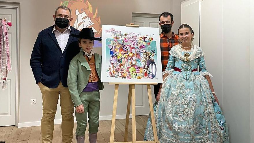 Fallas 2022. Presentación de "Temptations", proyecto de Císcar-Burriana para la Sección Especial Infantil