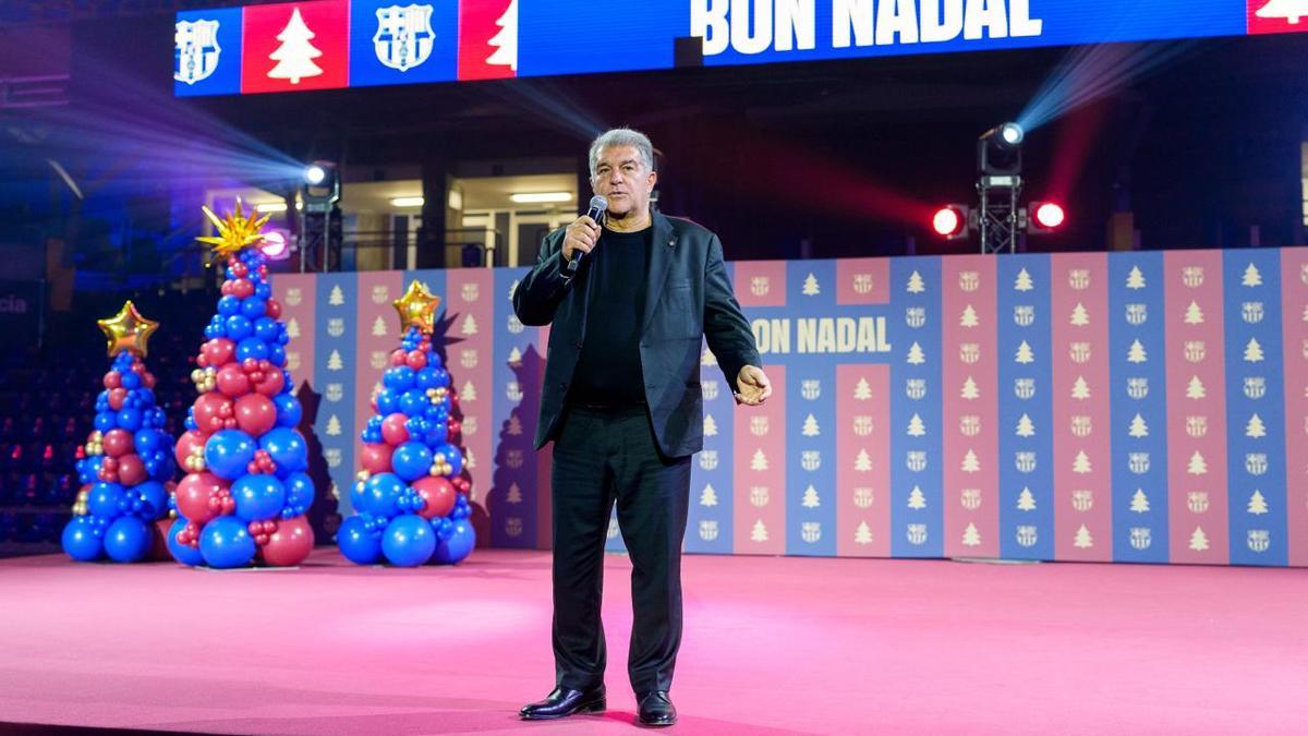 Laporta estalla contra el Madrid en la cena de Navidad
