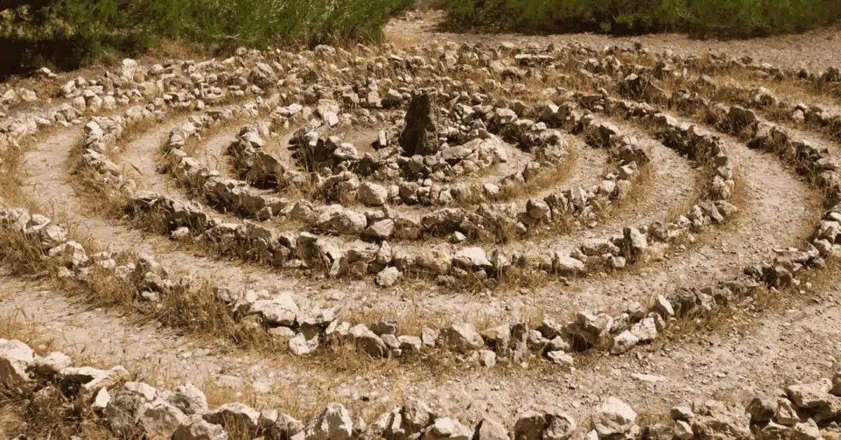 Ibiza rock spiral.