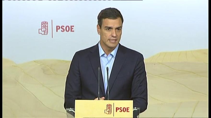 Vídeo: Pedro Sánchez anuncia que se presenta a las primarias del PSOE del 23 de octubre