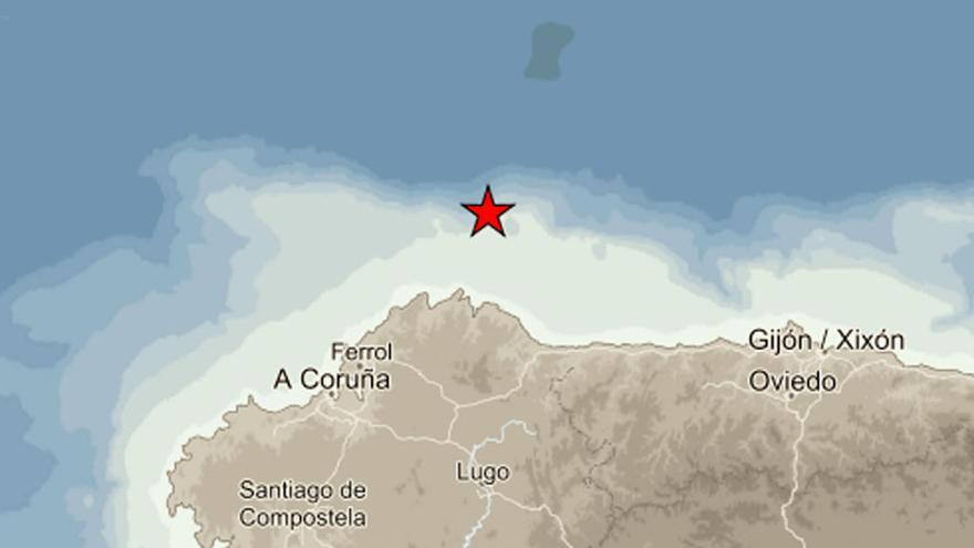 Un terremoto frente a Galicia alcanza los 3,2 grados en la escala  de Richter