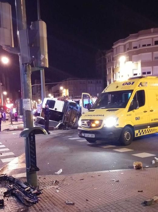 Accidente mortal de madrugada en Ronda de Outeiro