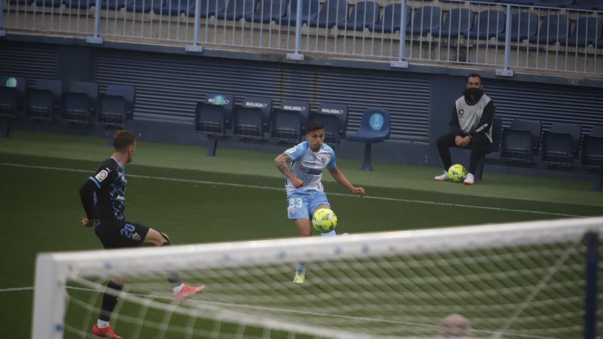 Partido de la Liga Smartbank entre el Málaga CF y el Almería