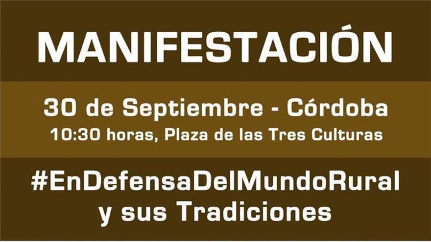 El mundo rural convoca una manifestación en Córdoba en defensa de sus tradiciones