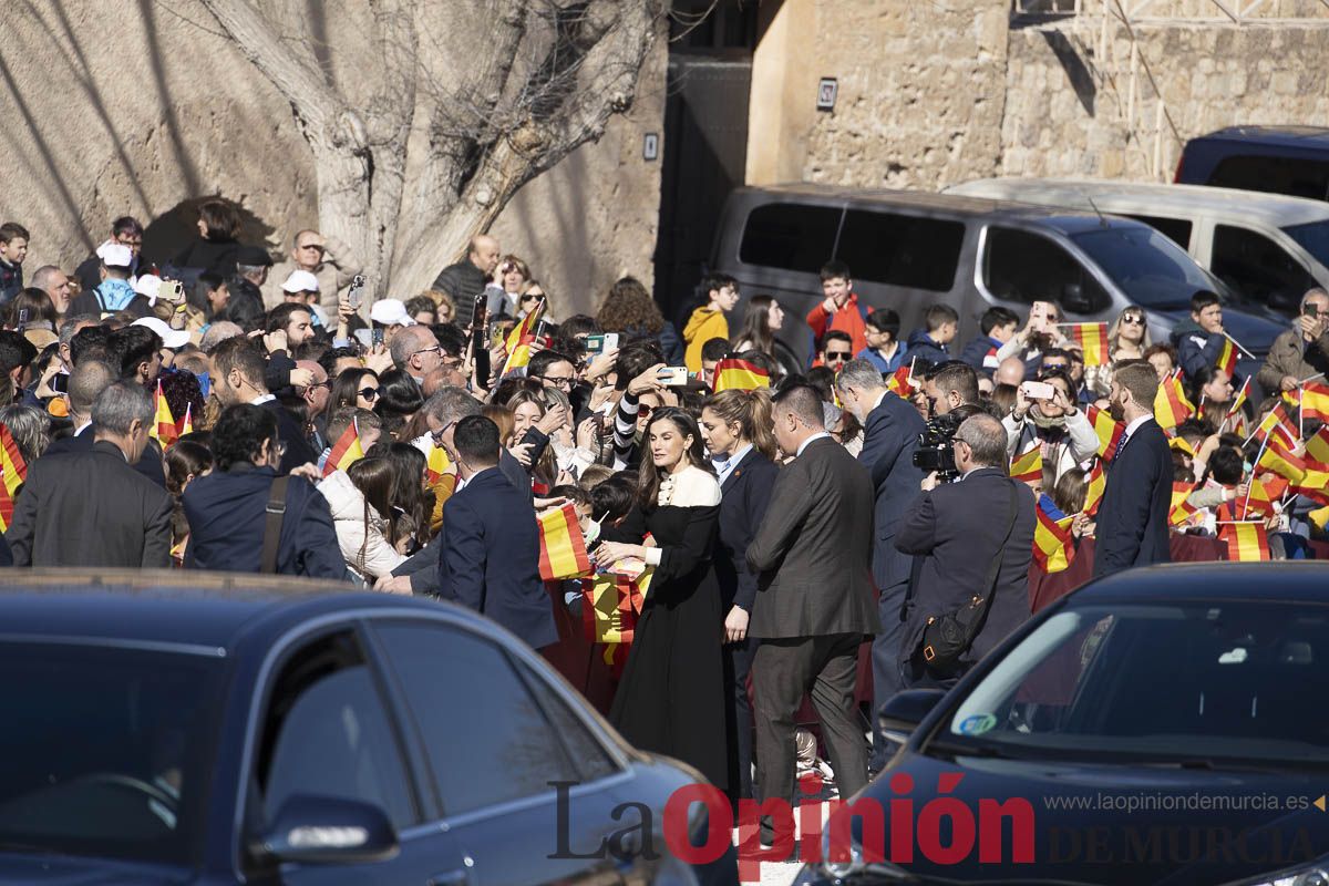 Visita de los reyes de España a Caravaca (explanada de la Basílica)