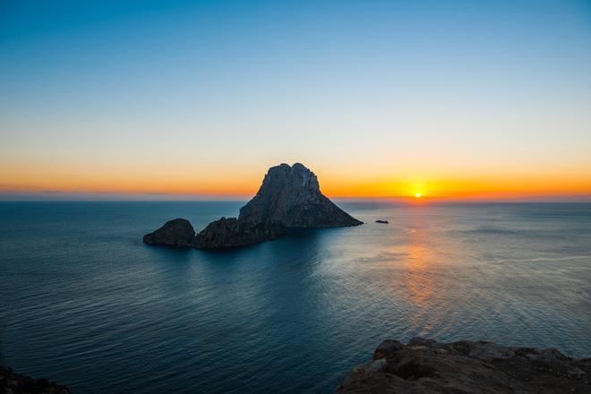 Atardecer, Isla de Es Vedra, Ibiza, Islas Baleares