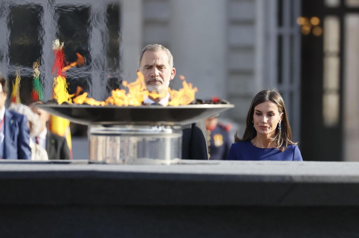 Los Reyes y Sánchez presiden el tercer homenaje a las víctimas de la pandemia