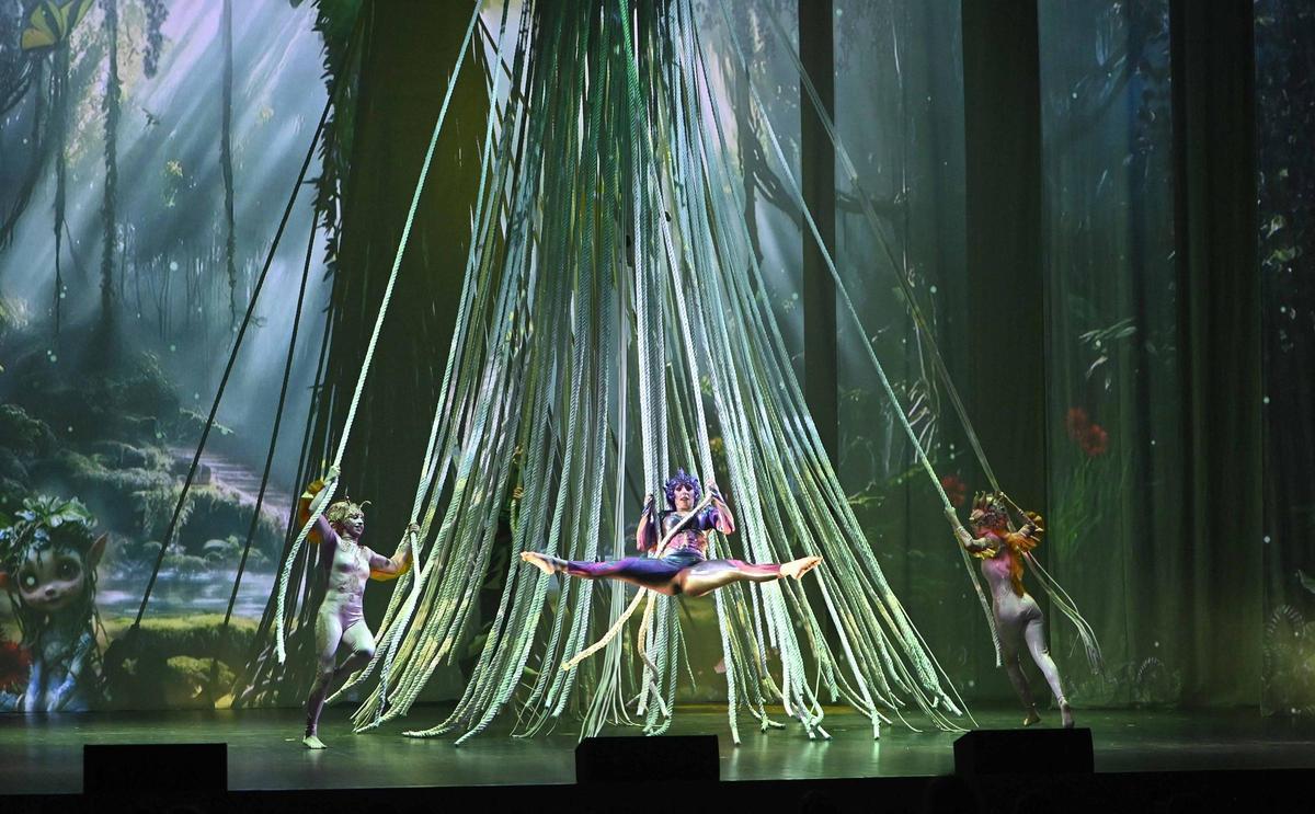 Un momento del espectáculo «Nymeria», en el auditorio Mar de Vigo