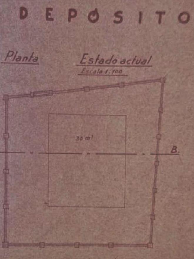Los planos de construcción del nuevo tanque en 1951.  | // LA OPINIÓN