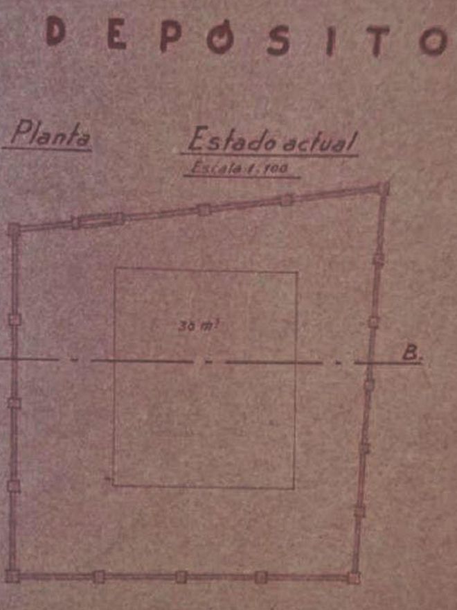 Los planos de construcción del nuevo tanque en 1951. | // LA OPINIÓN
