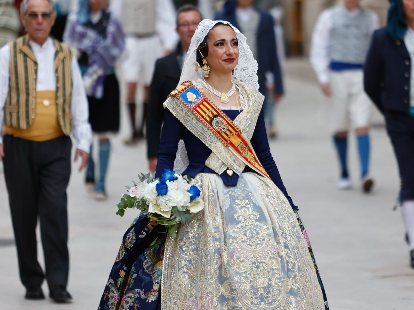 Falleras Mayores en la Ofrenda 2025. Día 17 (1/4)
