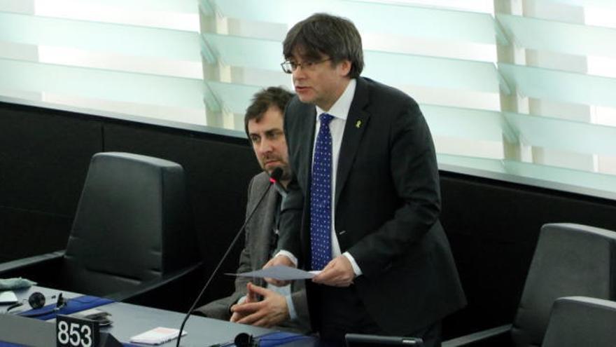 La intervenció de Puigdemont a l'Eurocambra