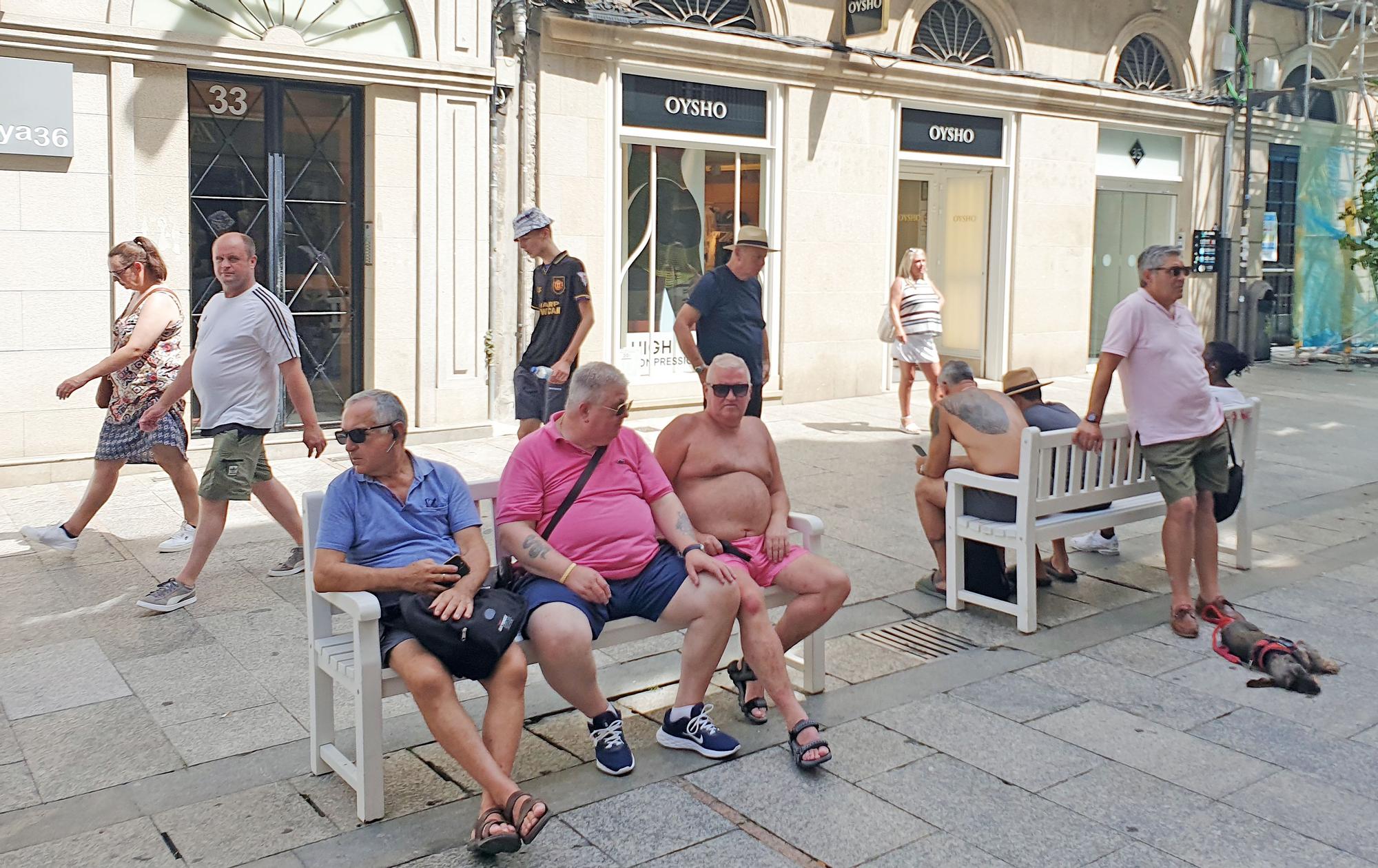 Vigo se derrite con el día más tórrido del verano