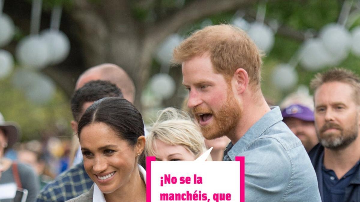 El príncipe Harry protege a Meghan Markle de las manchas